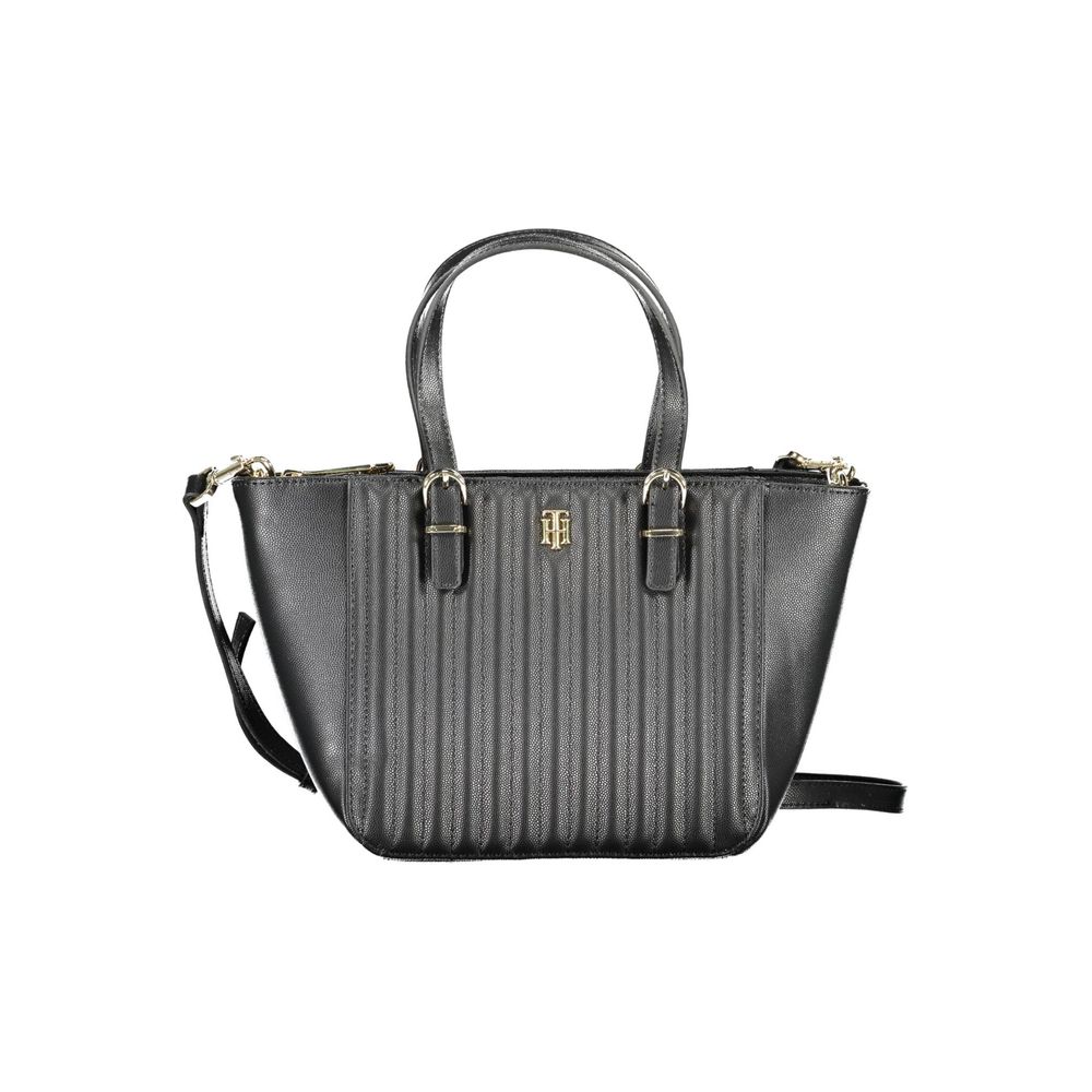 Tommy Hilfiger Nero Poliuretano Women Handbag | Regal Royce