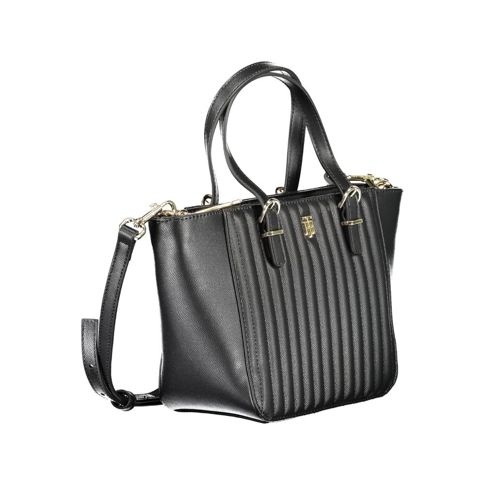 Tommy Hilfiger Nero Poliuretano Women Handbag | Regal Royce