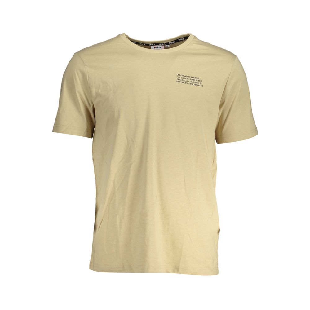 Fila Beige Cotton Mens T-Shirt | Regal Royce