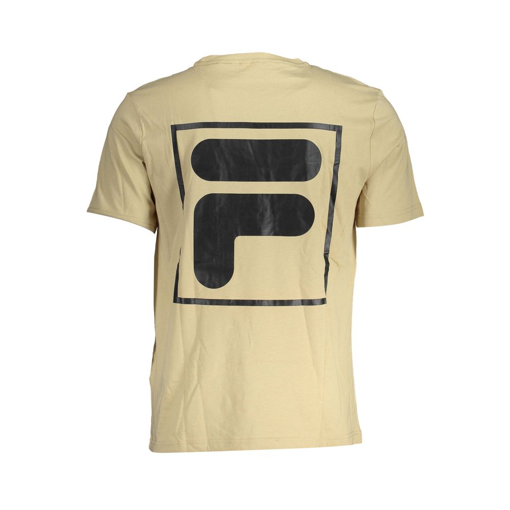 Fila Beige Cotton Mens T-Shirt | Regal Royce