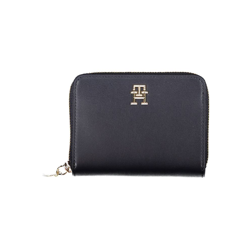 Tommy Hilfiger Blue Polyurethane Women Wallet | Regal Royce