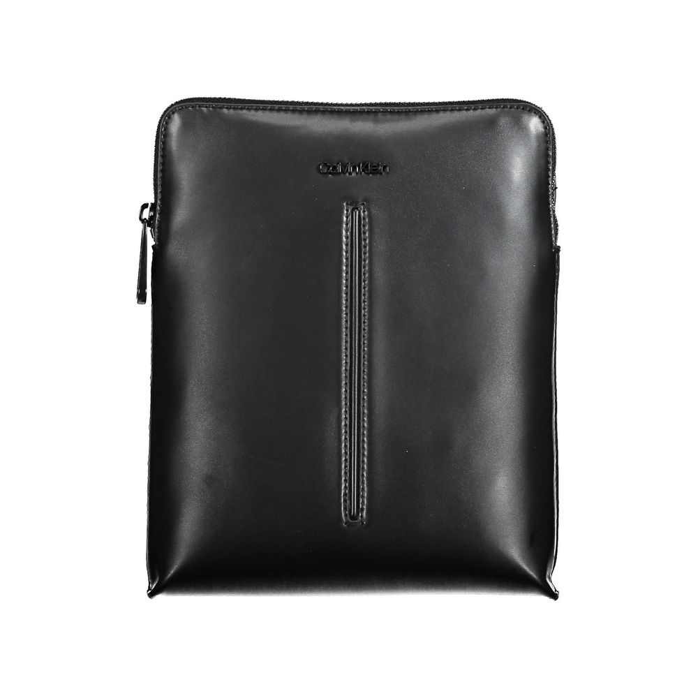 Calvin Klein Black Polyurethane Men's Shoulder Bag | Regal Royce