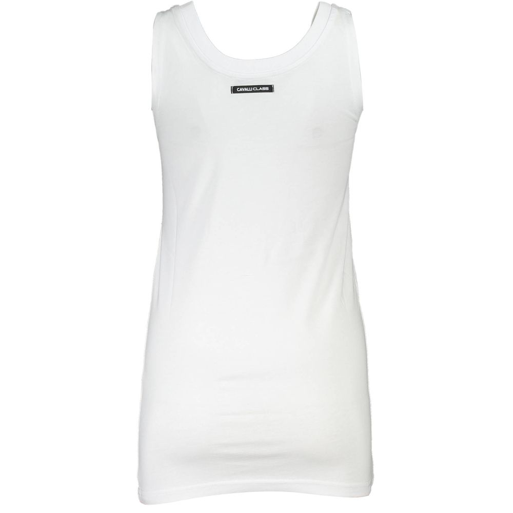 Cavalli Class Bianco Cotton Women T-Shirt | Regal Royce
