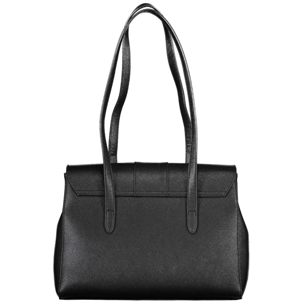 Mario Valentino Nero Poliuretano Women Handbag | Regal Royce