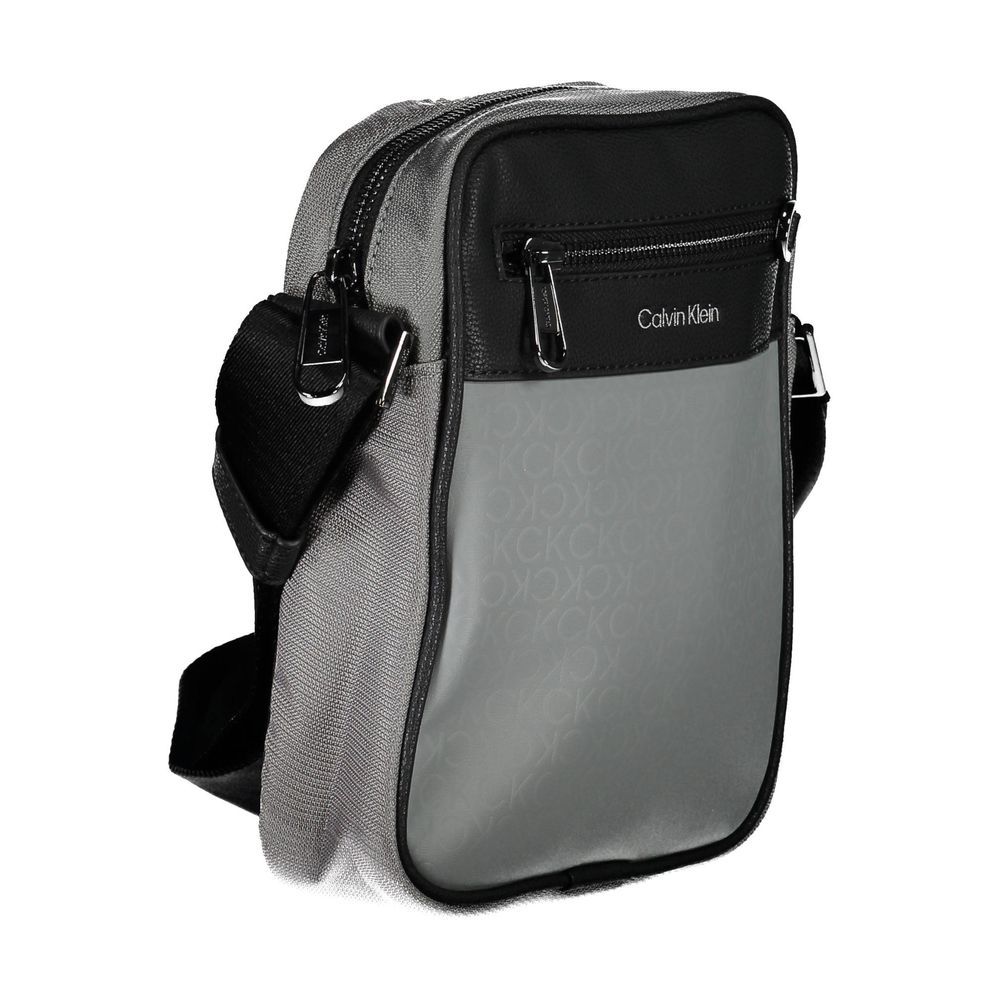 Calvin Klein Grigio Polyester Men Shoulder Bag | Regal Royce