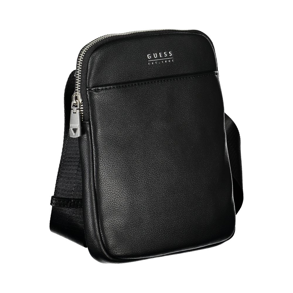 Guess Jeans Nero Poliuretano Men Shoulder Bag | Regal Royce