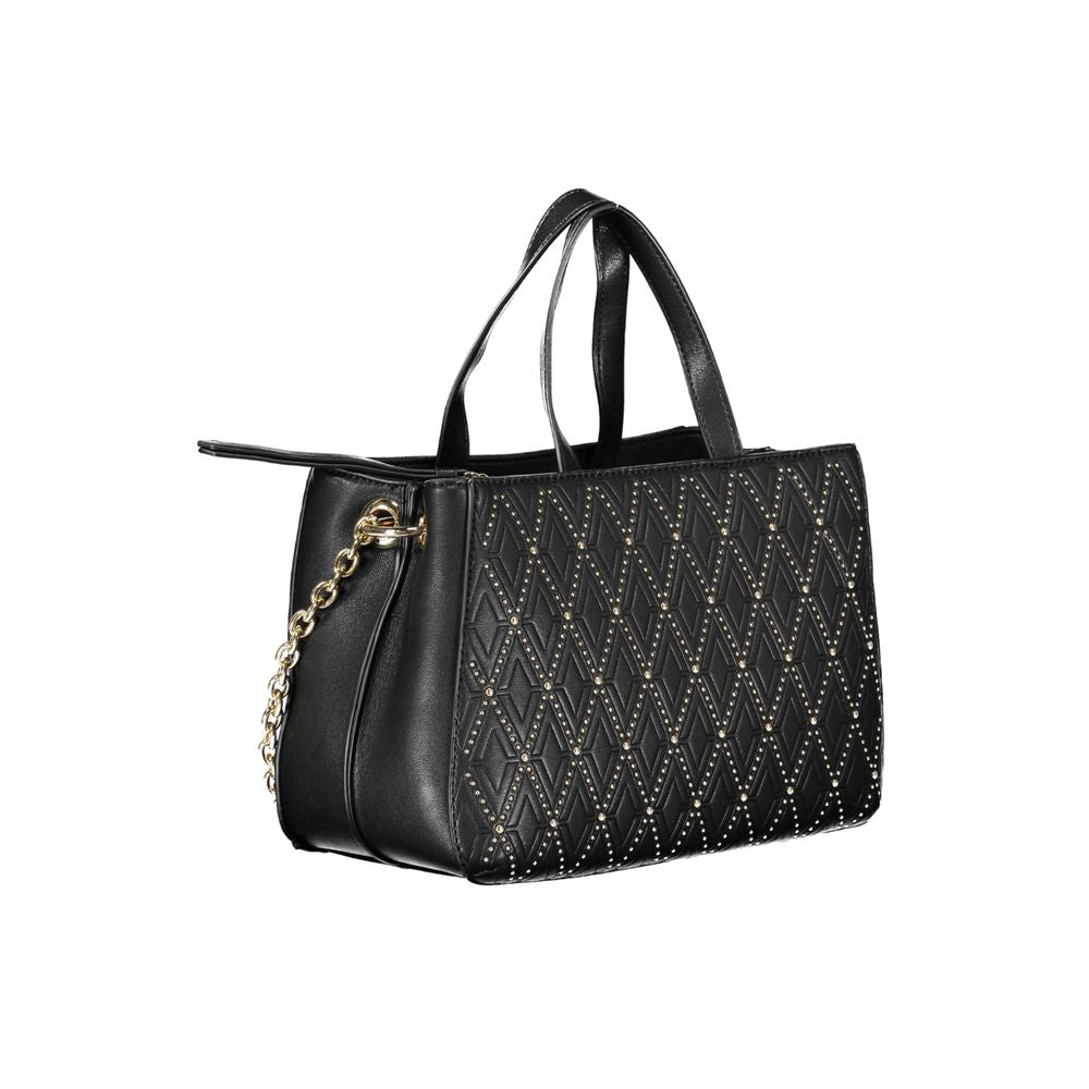 Mario Valentino Nero Polyurethane Women Handbag | Regal Royce