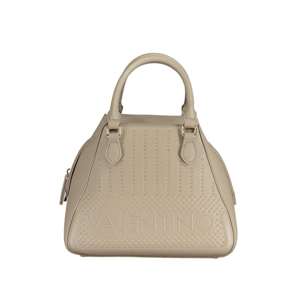 Mario Valentino Beige Polyurethane Women Handbag | Regal Royce