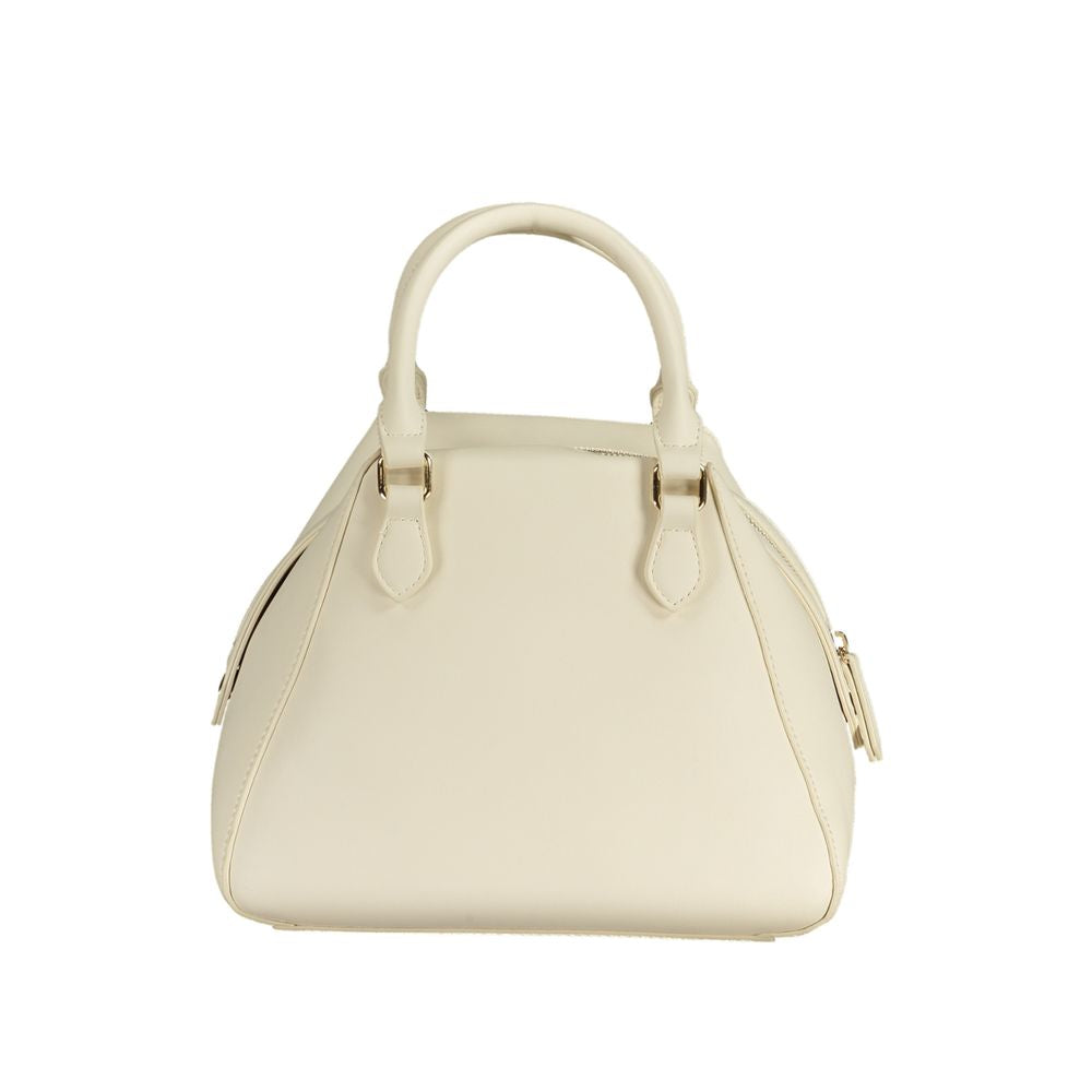 Mario Valentino Bianco Polyurethane Women Handbag | Regal Royce