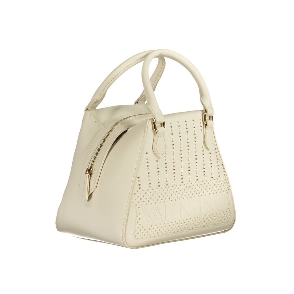 Mario Valentino Bianco Polyurethane Women Handbag | Regal Royce
