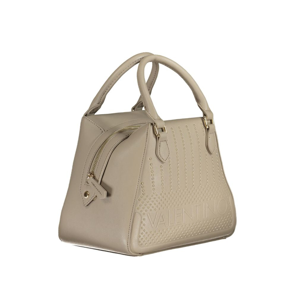 Mario Valentino Beige Polyurethane Women Handbag | Regal Royce