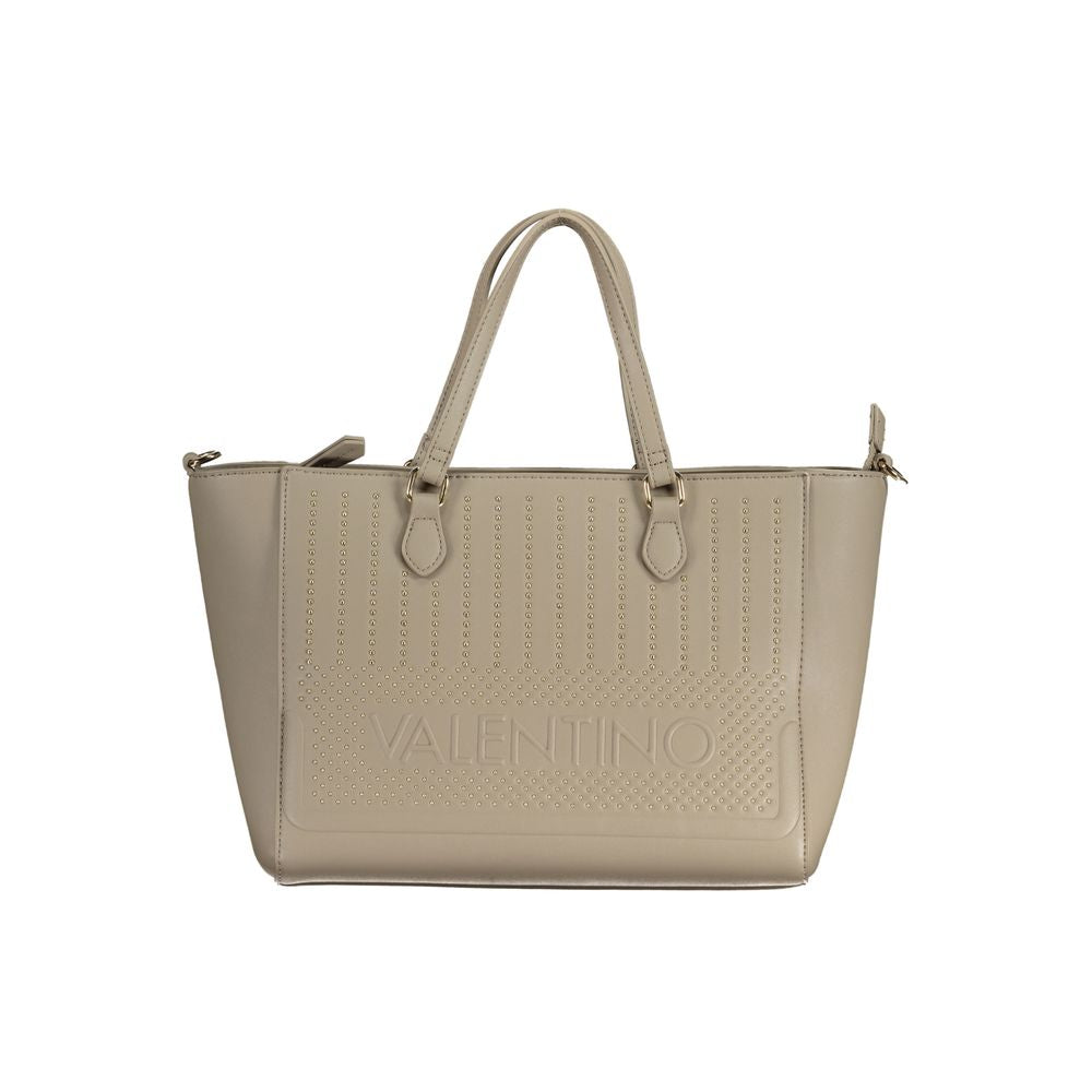 Mario Valentino Beige Polyurethane Women Handbag | Regal Royce
