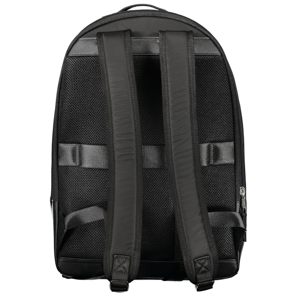 Tommy Hilfiger Black Polyester Men's Backpack | Regal Royce