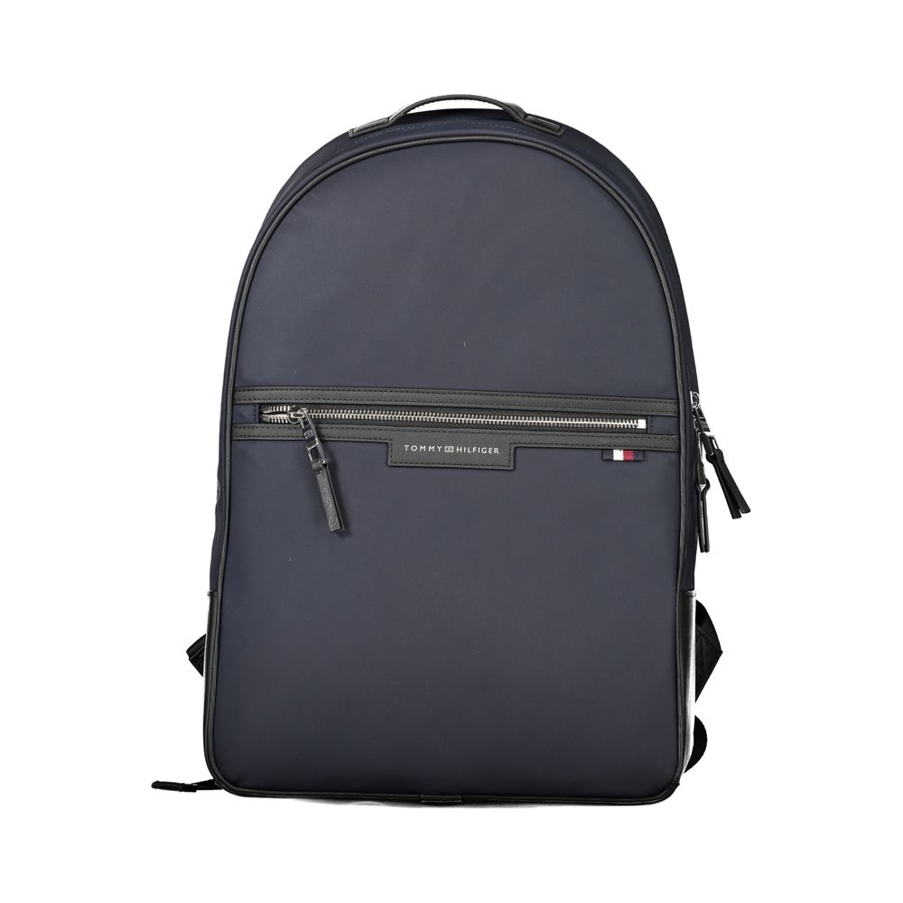 Tommy Hilfiger Blue Recycled Polyester Men Backpack | Regal Royce
