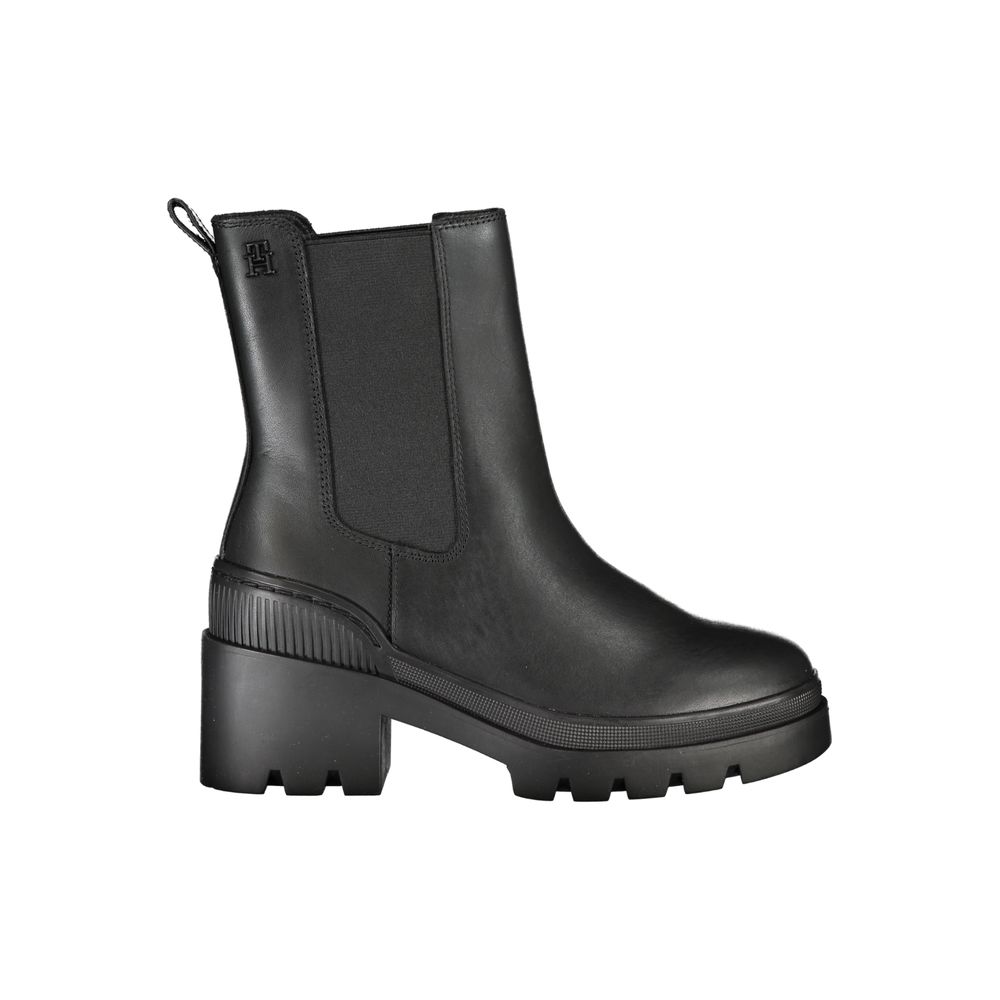 Tommy Hilfiger Black Leather Women's Boot | Regal Royce