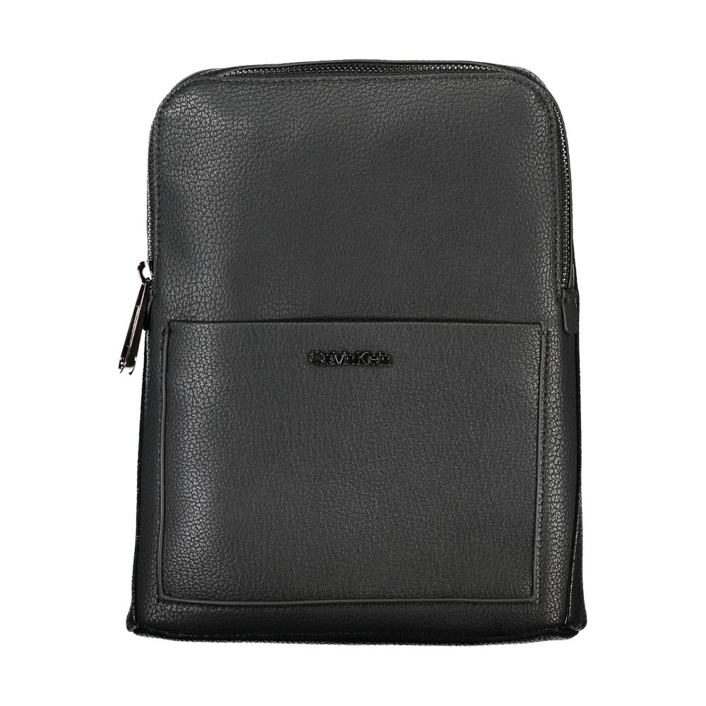 Calvin Klein Black Polyurethane Men's Shoulder Bag | Regal Royce