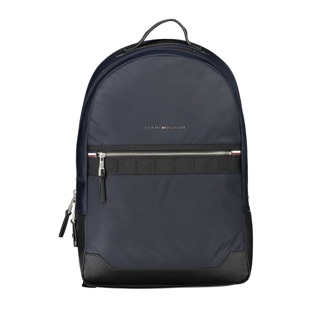 Tommy Hilfiger Blue Polyester Men Backpack | Regal Royce