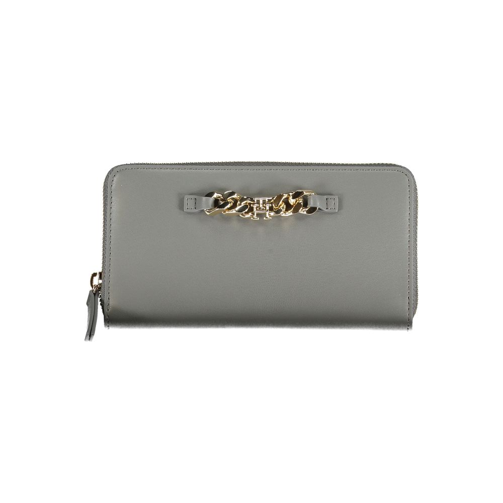 Tommy Hilfiger Grigio Poliuretano Women Wallet | Regal Royce