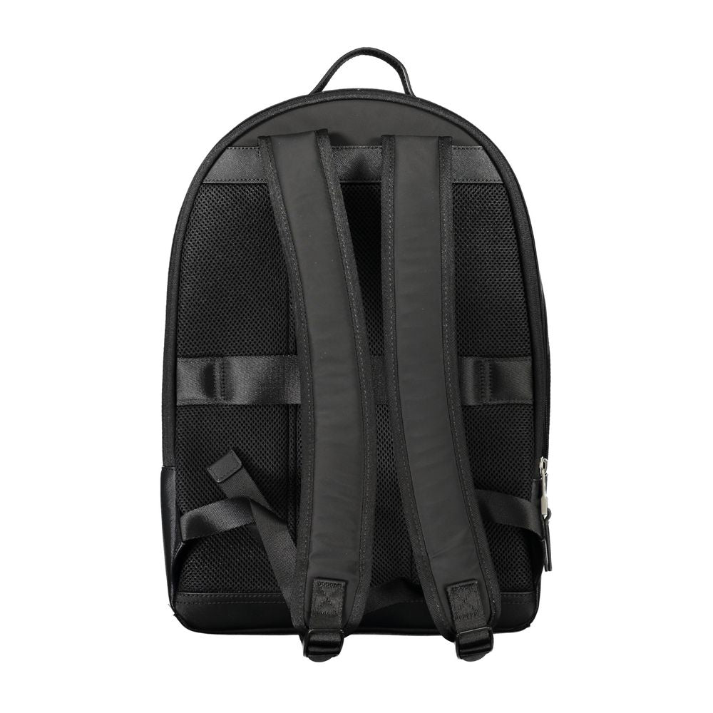 Tommy Hilfiger Black Polyester Men Backpack | Regal Royce