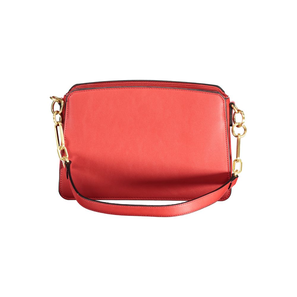 Mario Valentino Rosso Polyurethane Women Handbag | Regal Royce