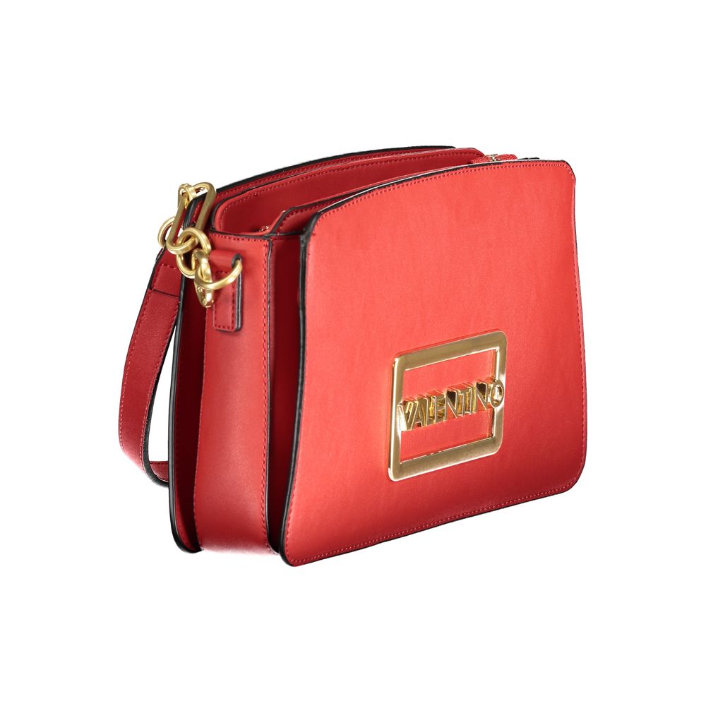 Mario Valentino Rosso Polyurethane Women Handbag | Regal Royce