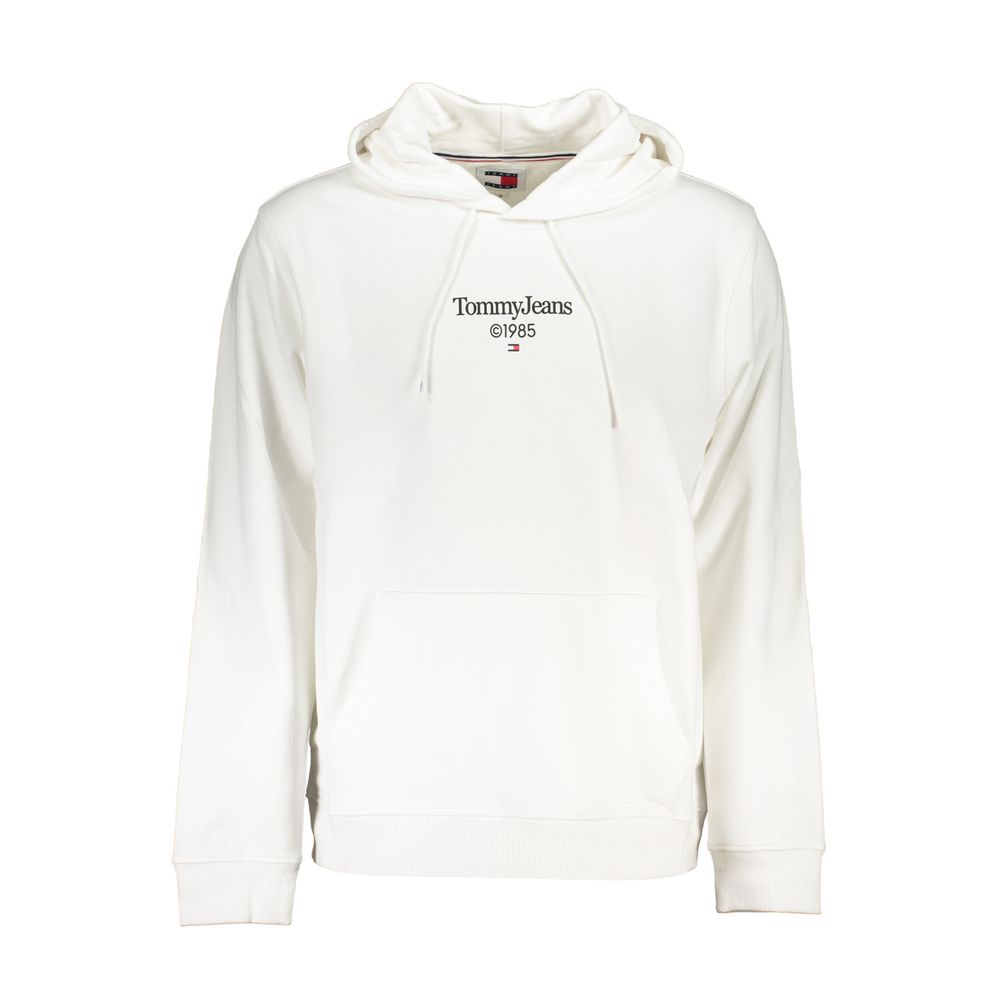 Tommy Hilfiger White Cotton Men's Sweatshirt with Hood | Regal Royce