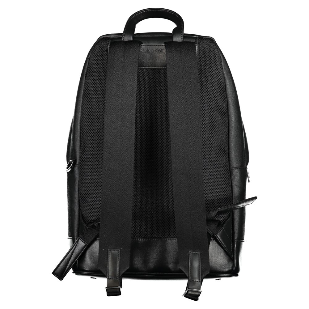 Calvin Klein Black Polyester Men Backpack | Regal Royce