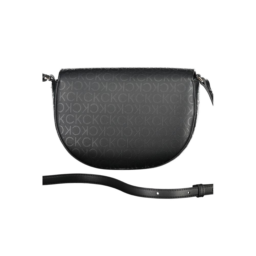 Calvin Klein Black Polyurethane Women Shoulder Bag | Regal Royce