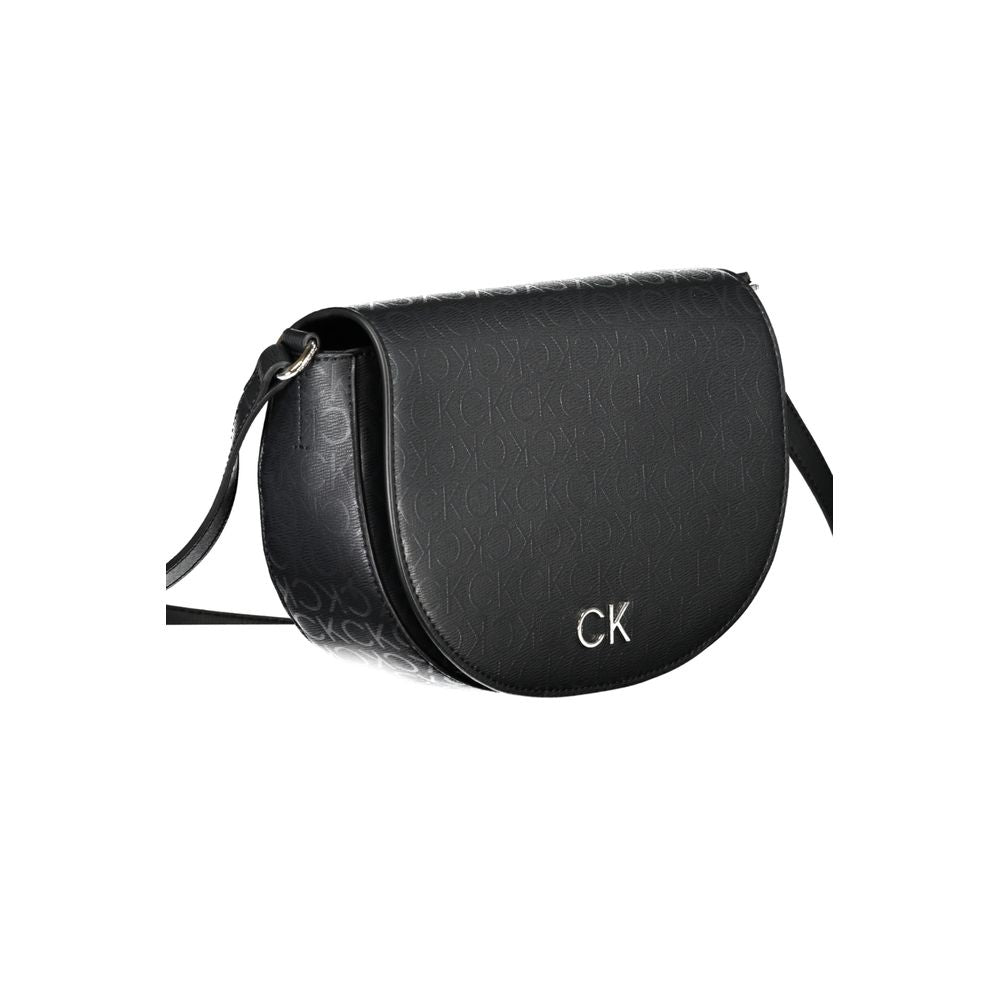 Calvin Klein Black Polyurethane Women Shoulder Bag | Regal Royce