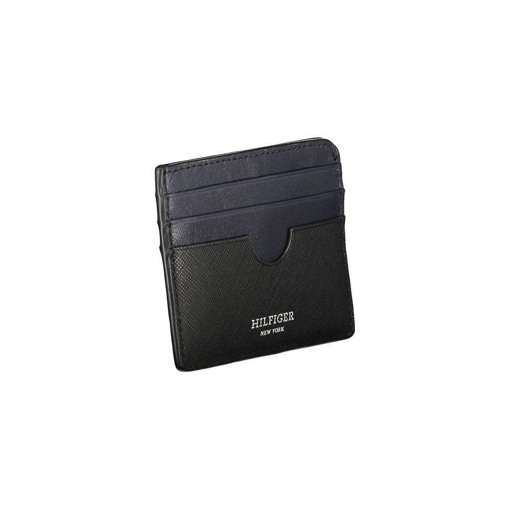 Tommy Hilfiger Black Leather Men Wallet | Regal Royce