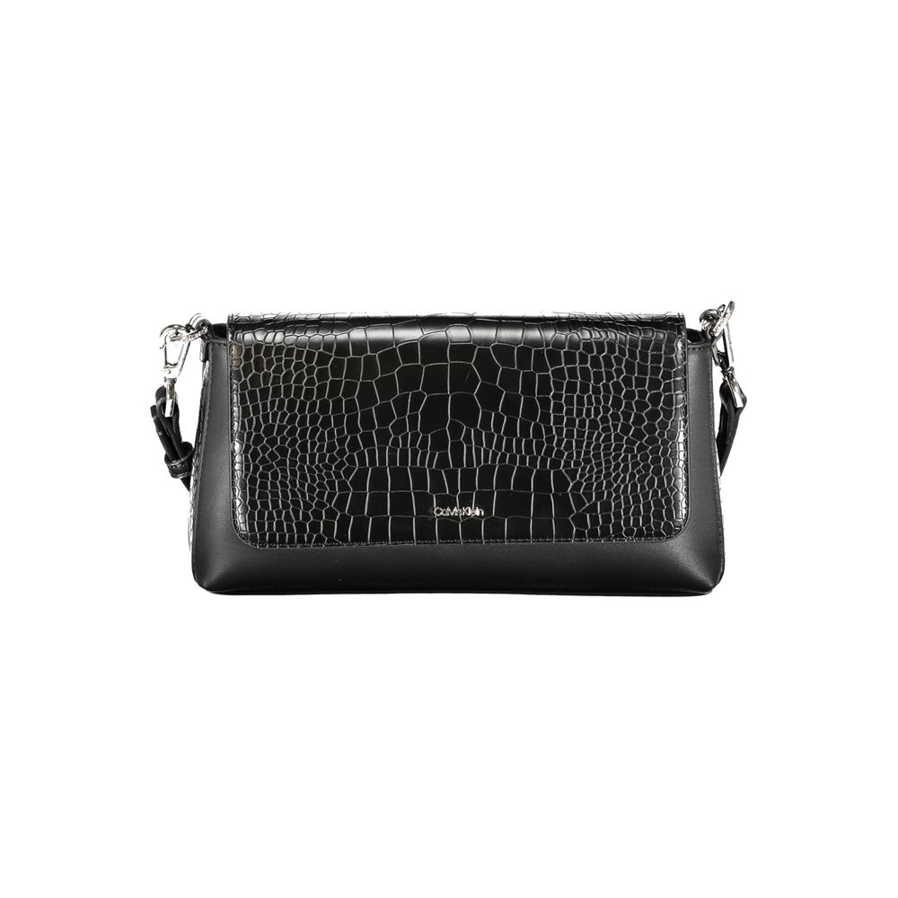 Calvin Klein Black Polyurethane Women Handbag | Regal Royce