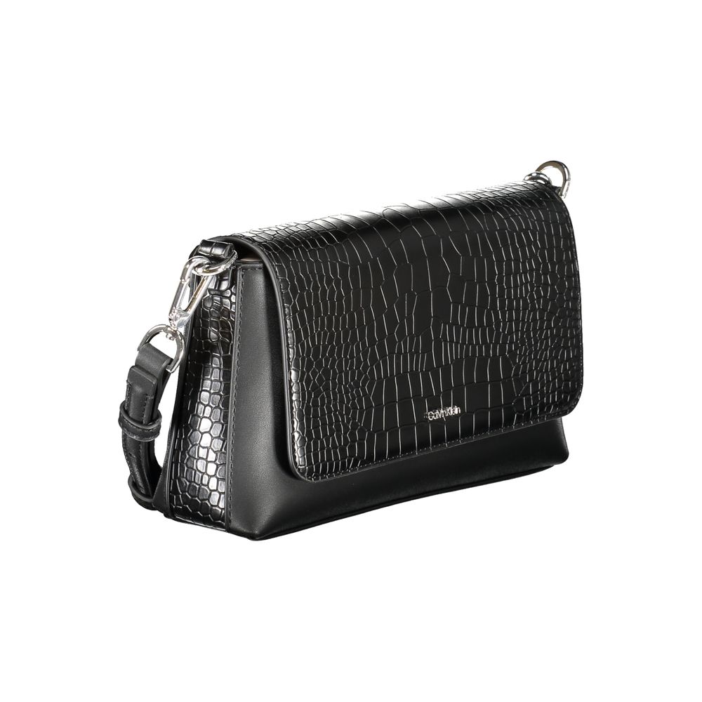 Calvin Klein Black Polyurethane Women Handbag | Regal Royce