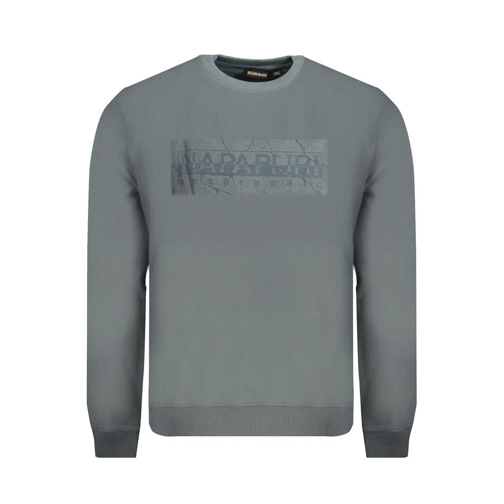 Napapijri Verde Cotton Men Sweatshirt | Regal Royce