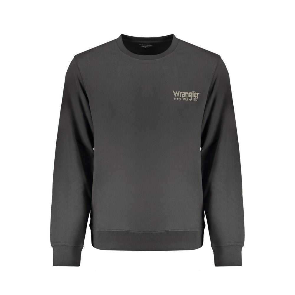 Wrangler Black Cotton Men Sweatshirt | Regal Royce