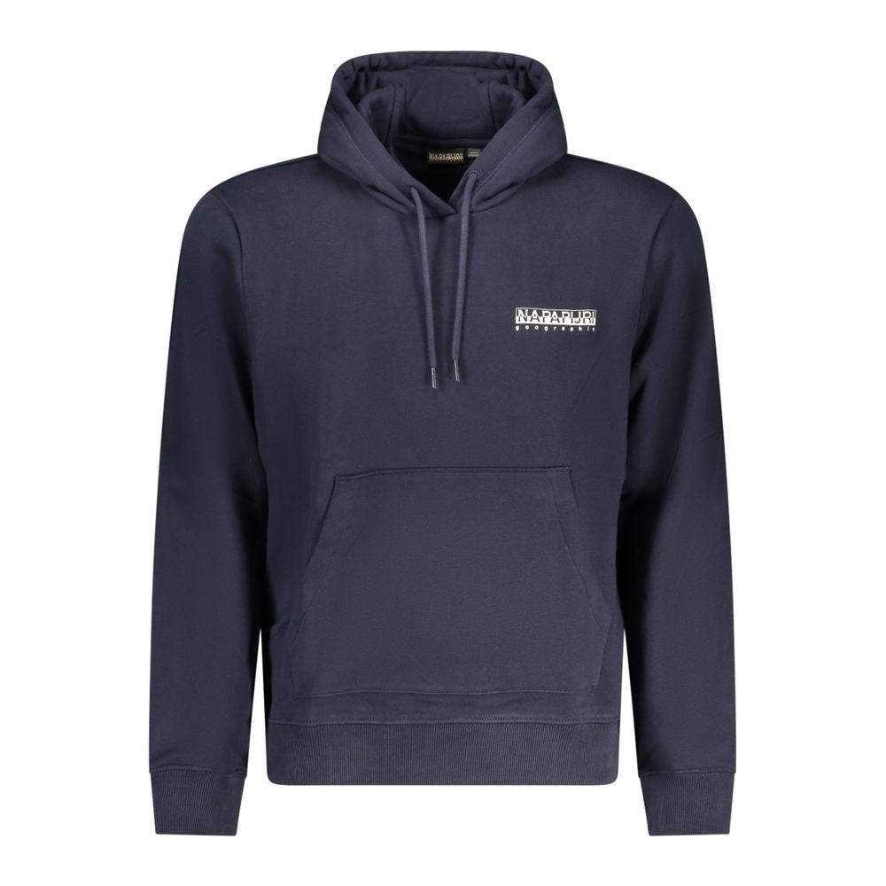 Napapijri Blue Cotton Men's Hoodie | Regal Royce