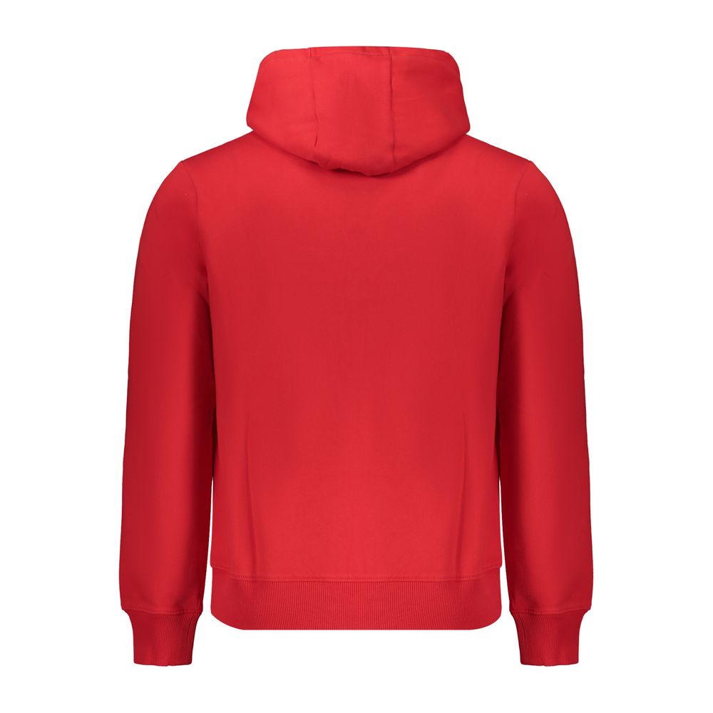 Napapijri Red Cotton Men's Hoodie | Regal Royce
