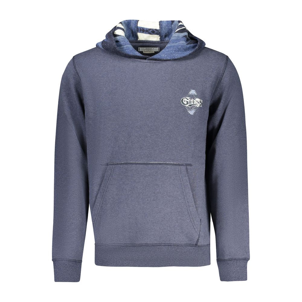 Guess Jeans Blue Cotton Men's Hoodie | Regal Royce