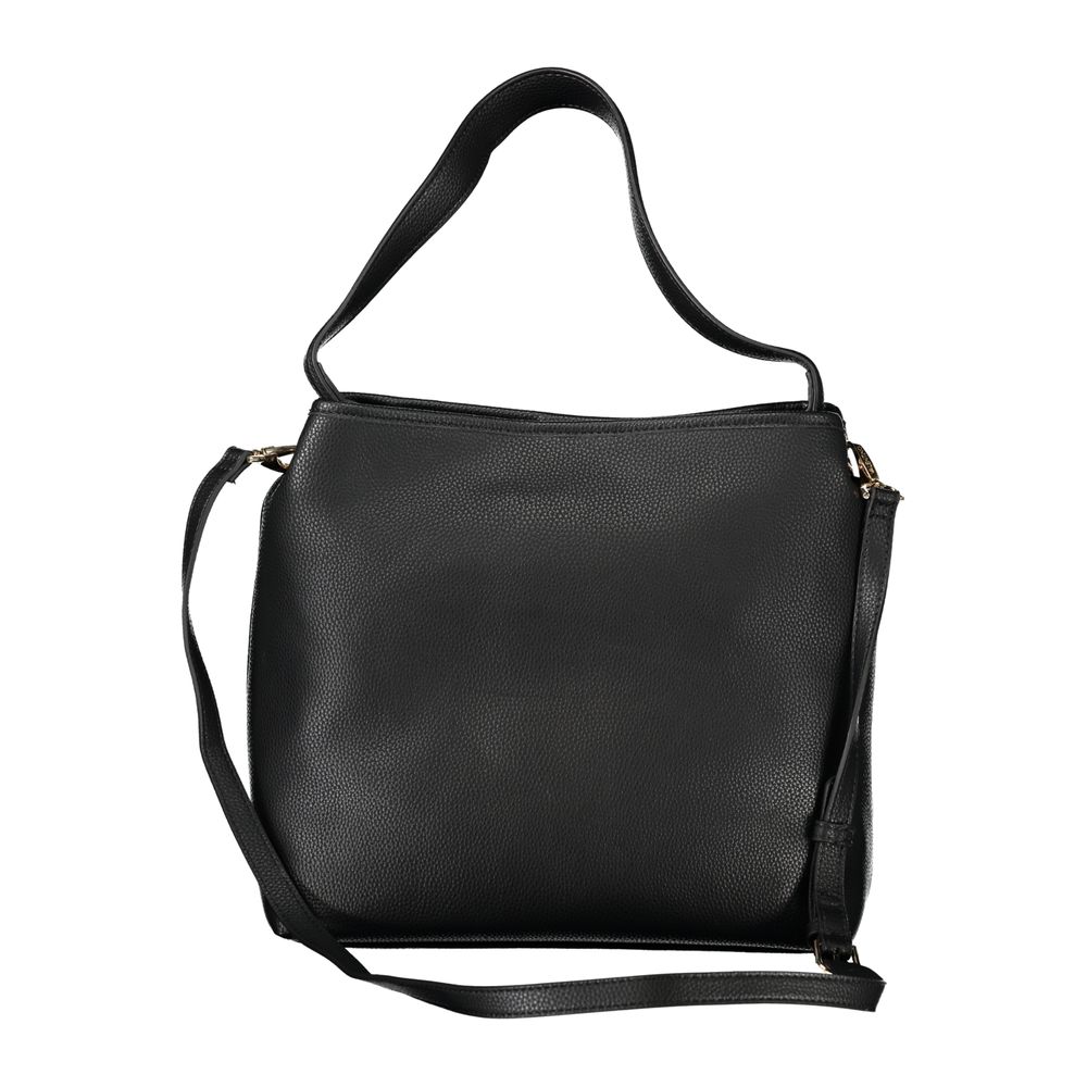 Mario Valentino Black Polyurethane Women's Bag | Regal Royce