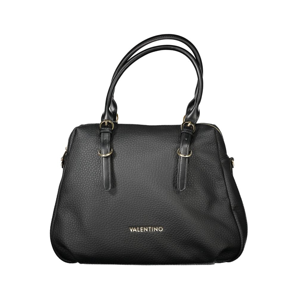 Mario Valentino Black Polyurethane Womens Bag | Regal Royce
