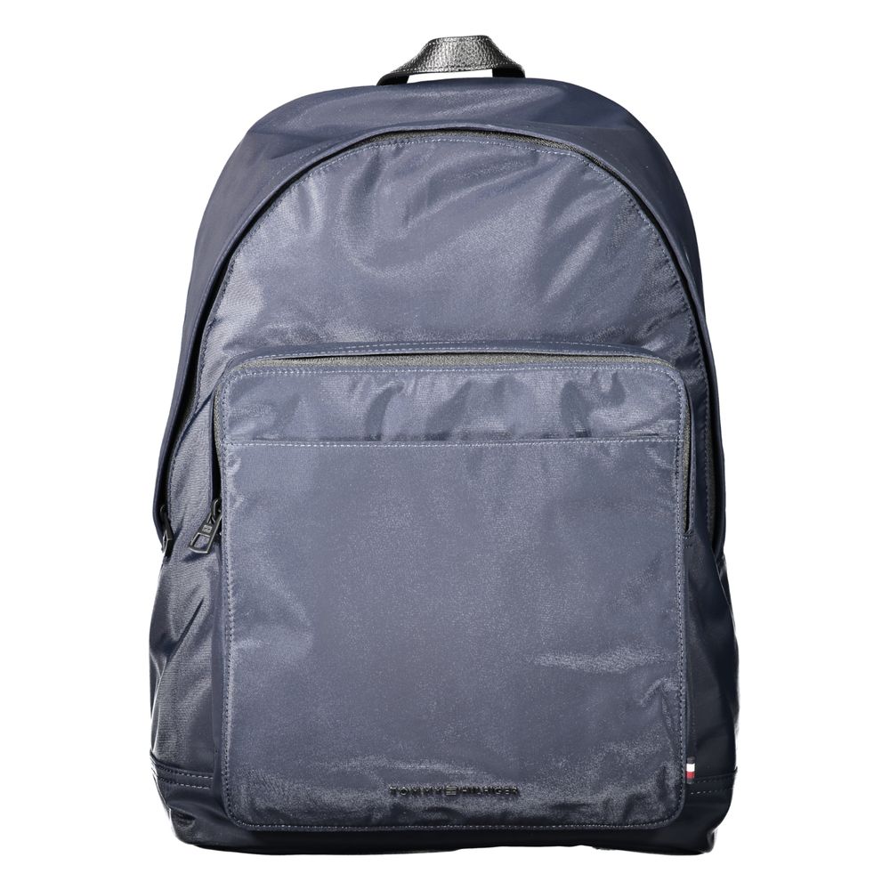 Tommy Hilfiger Blue Polyester Men Backpack | Regal Royce
