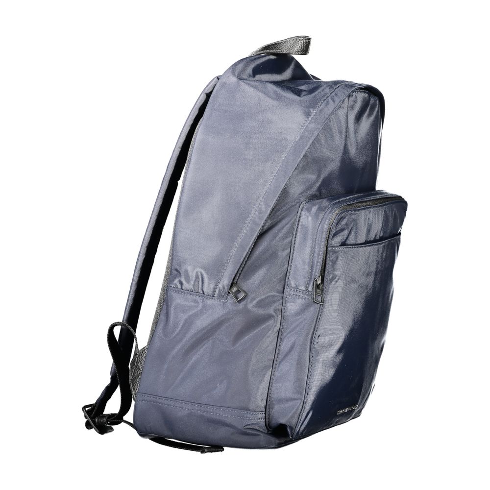Tommy Hilfiger Blue Polyester Men Backpack | Regal Royce