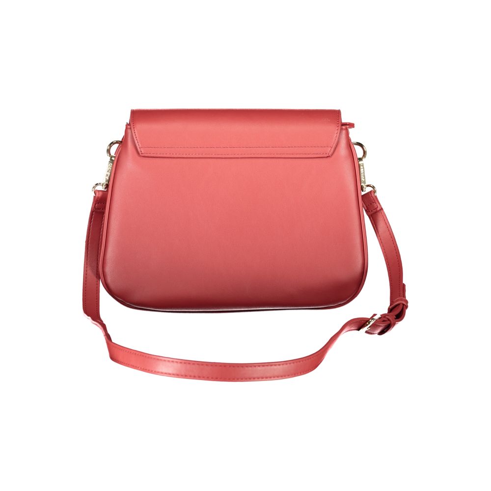 Mario Valentino Rosso Polyurethane Women Handbag | Regal Royce