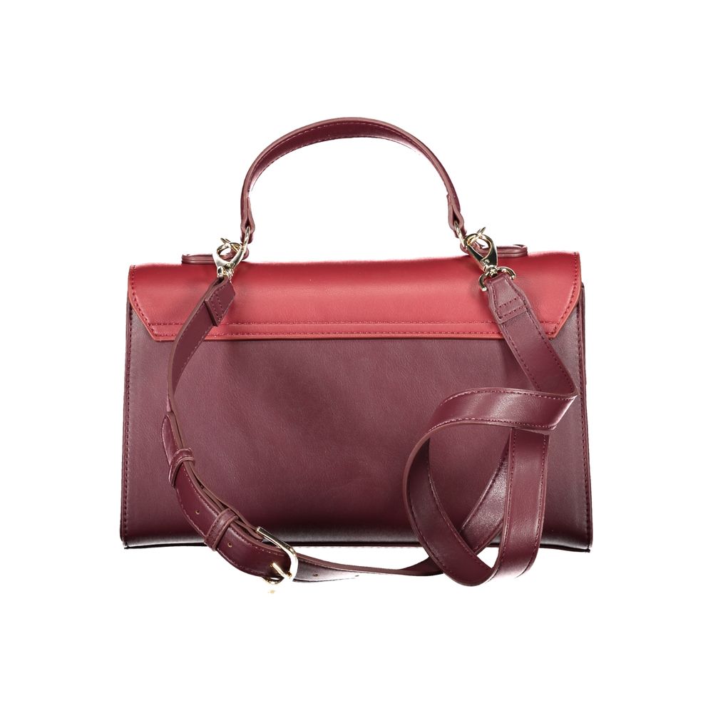Mario Valentino Rosso Polyurethane Women Handbag | Regal Royce