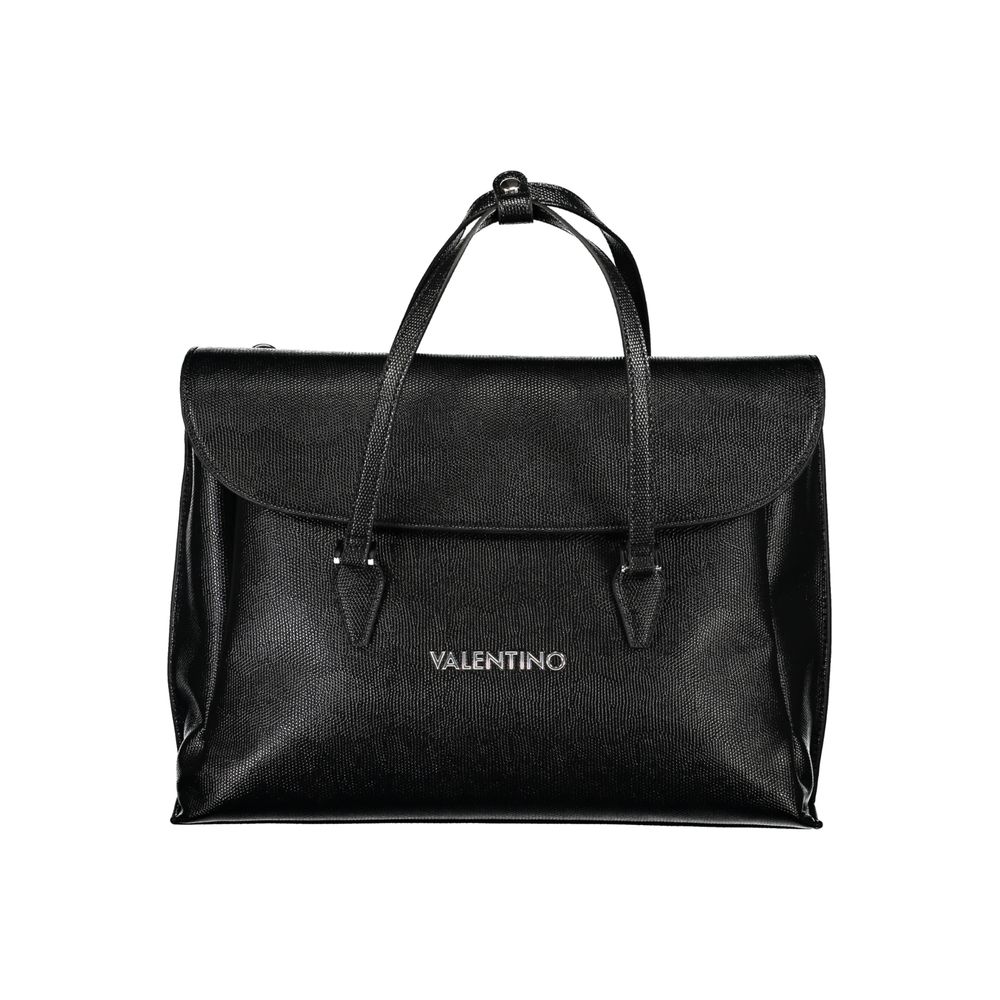 Mario Valentino Black Polyurethane Women's Bag | Regal Royce