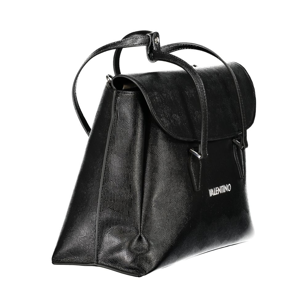 Mario Valentino Black Polyurethane Women's Bag | Regal Royce