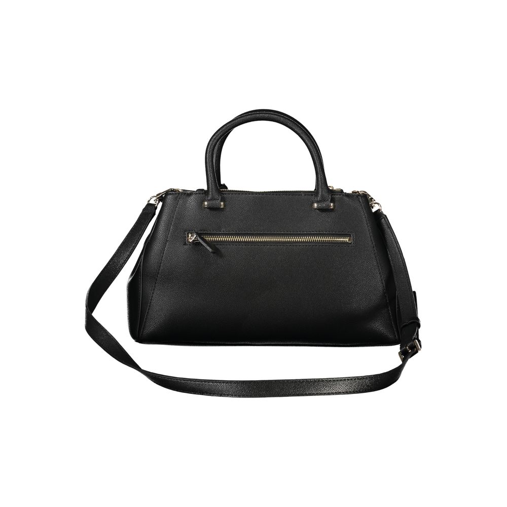 Guess Jeans Black Polyurethane Women Handbag | Regal Royce