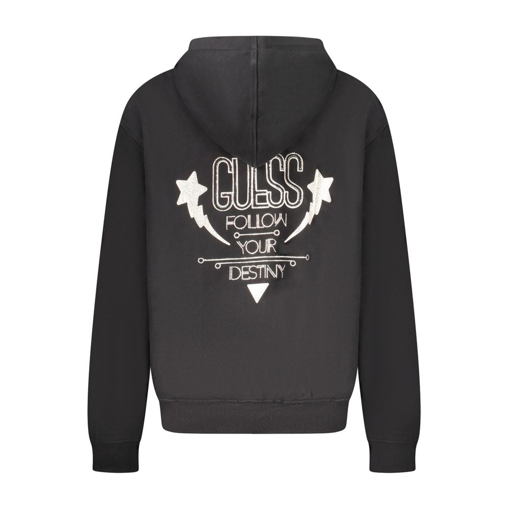 Guess Jeans Black Cotton Women Sweatshirt | Regal Royce