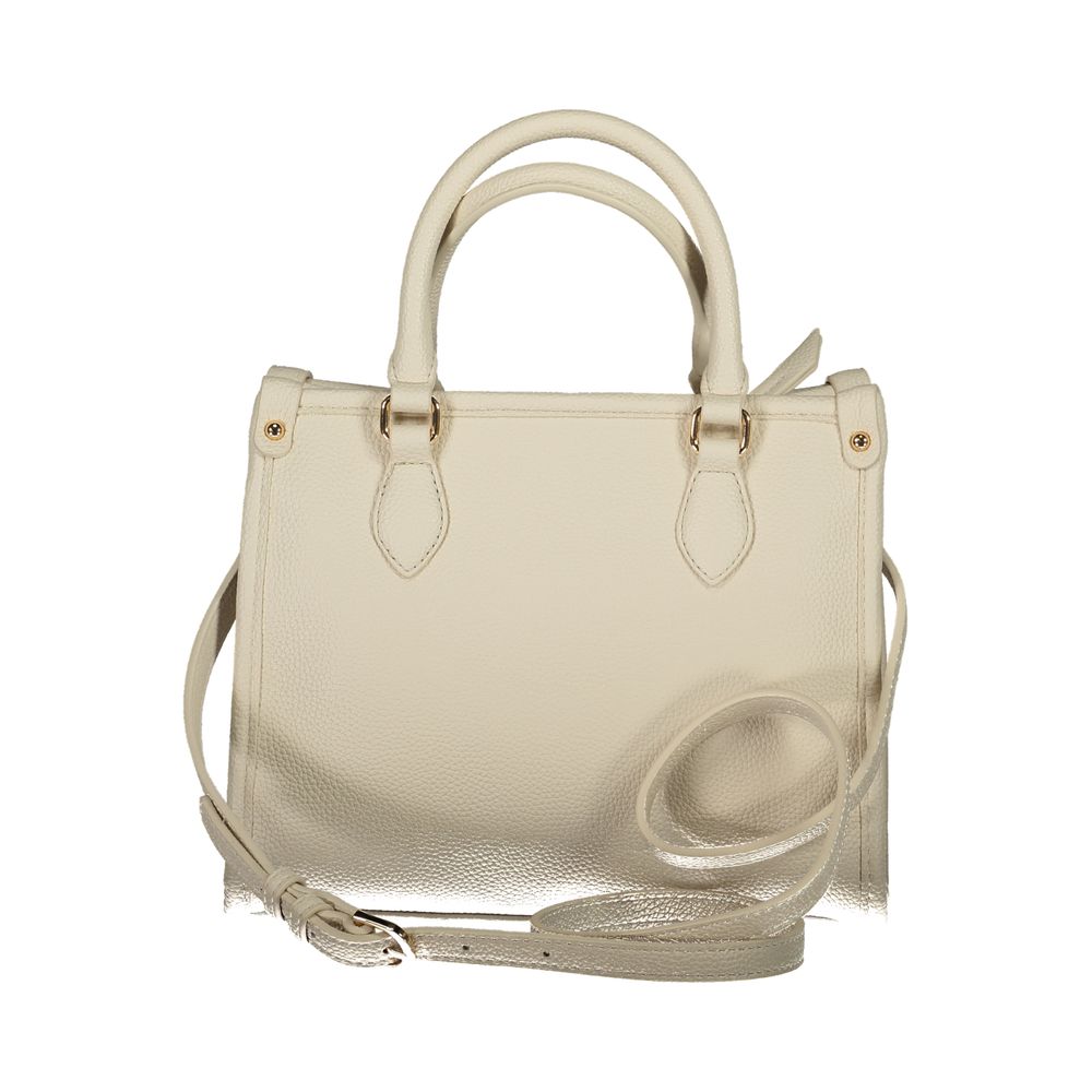Mario Valentino Beige Polyurethane Women Handbag | Regal Royce