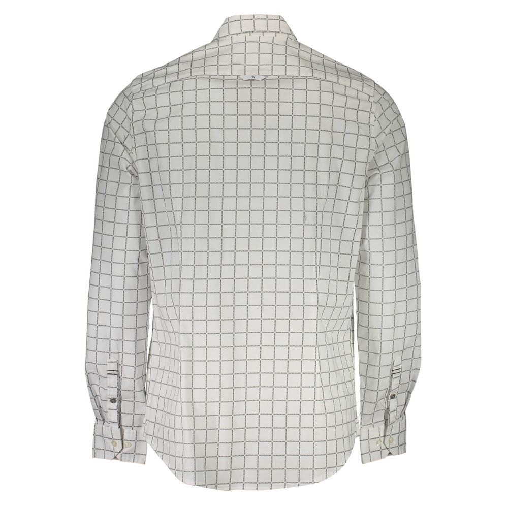 Calvin Klein White Cotton Men Shirt | Regal Royce