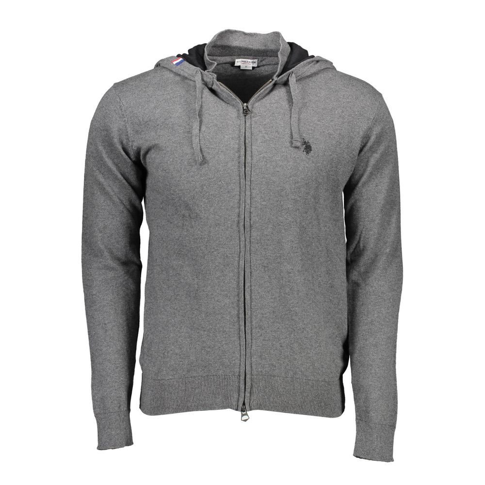 U.S. POLO ASSN. Grigio Cotton Men's Cardigan | Regal Royce